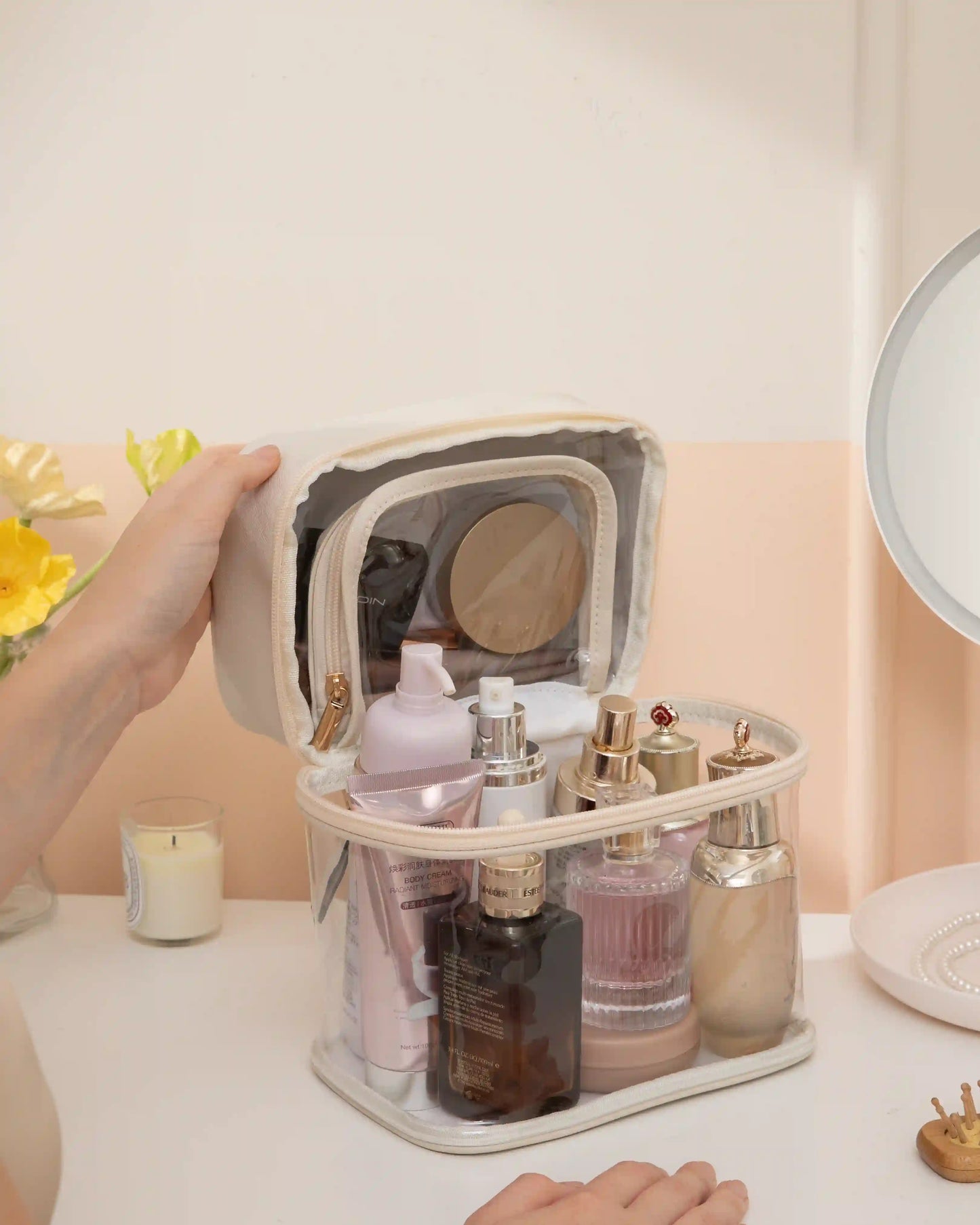 Clear Travel Makeup Case