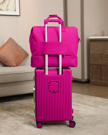 2-Piece Premium Travel Luggage Set – Weekender & Carry-On Bundle