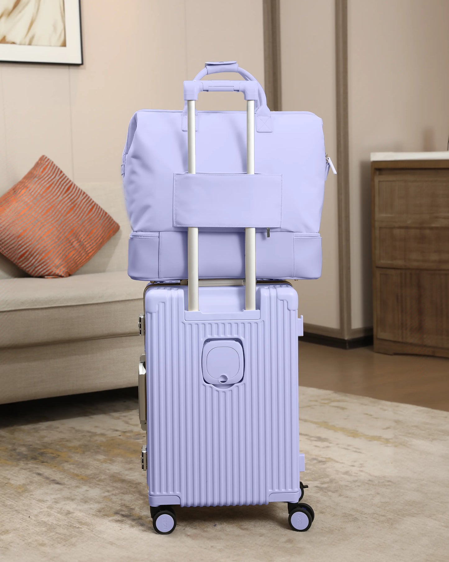 2-Piece Premium Travel Luggage Set – Weekender & Carry-On Bundle