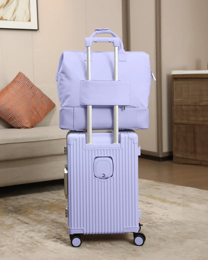 2-Piece Premium Travel Luggage Set – Weekender & Carry-On Bundle