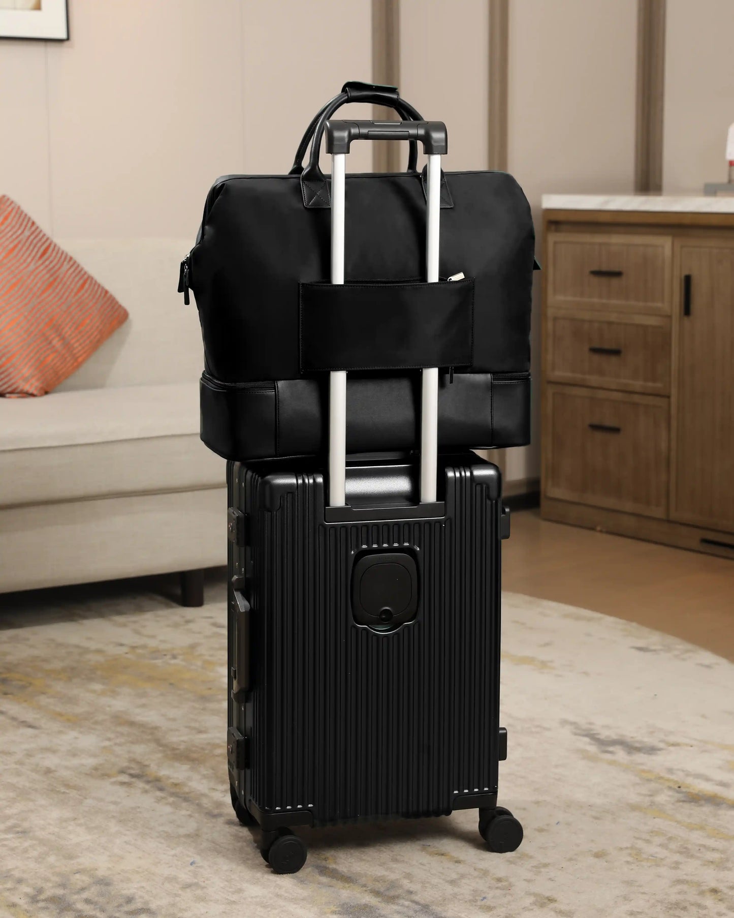 2-Piece Premium Travel Luggage Set – Weekender & Carry-On Bundle