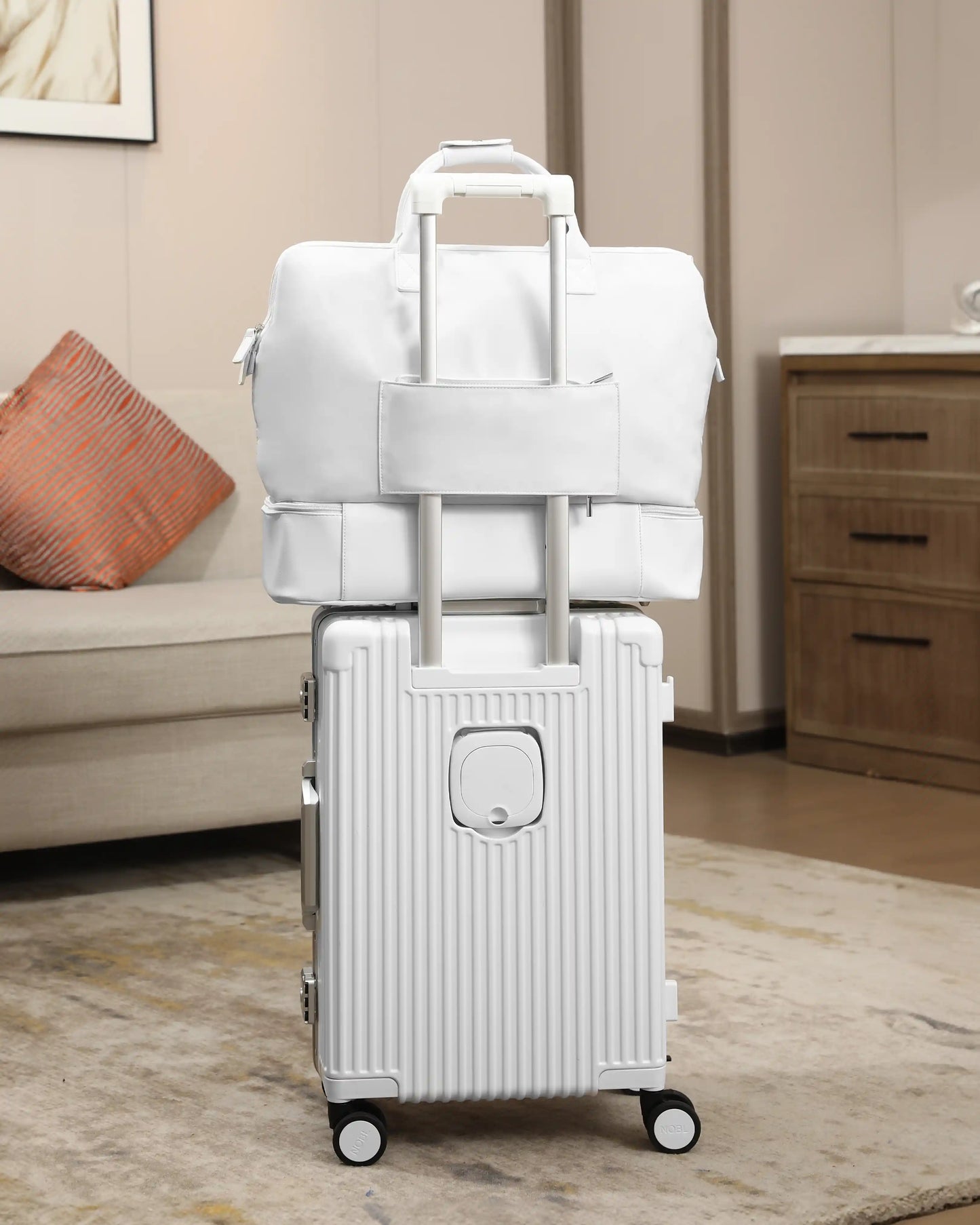 2-Piece Premium Travel Luggage Set – Weekender & Carry-On Bundle