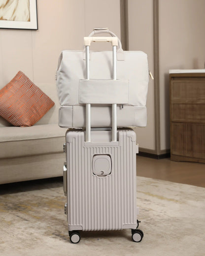2-Piece Premium Travel Luggage Set – Weekender & Carry-On Bundle