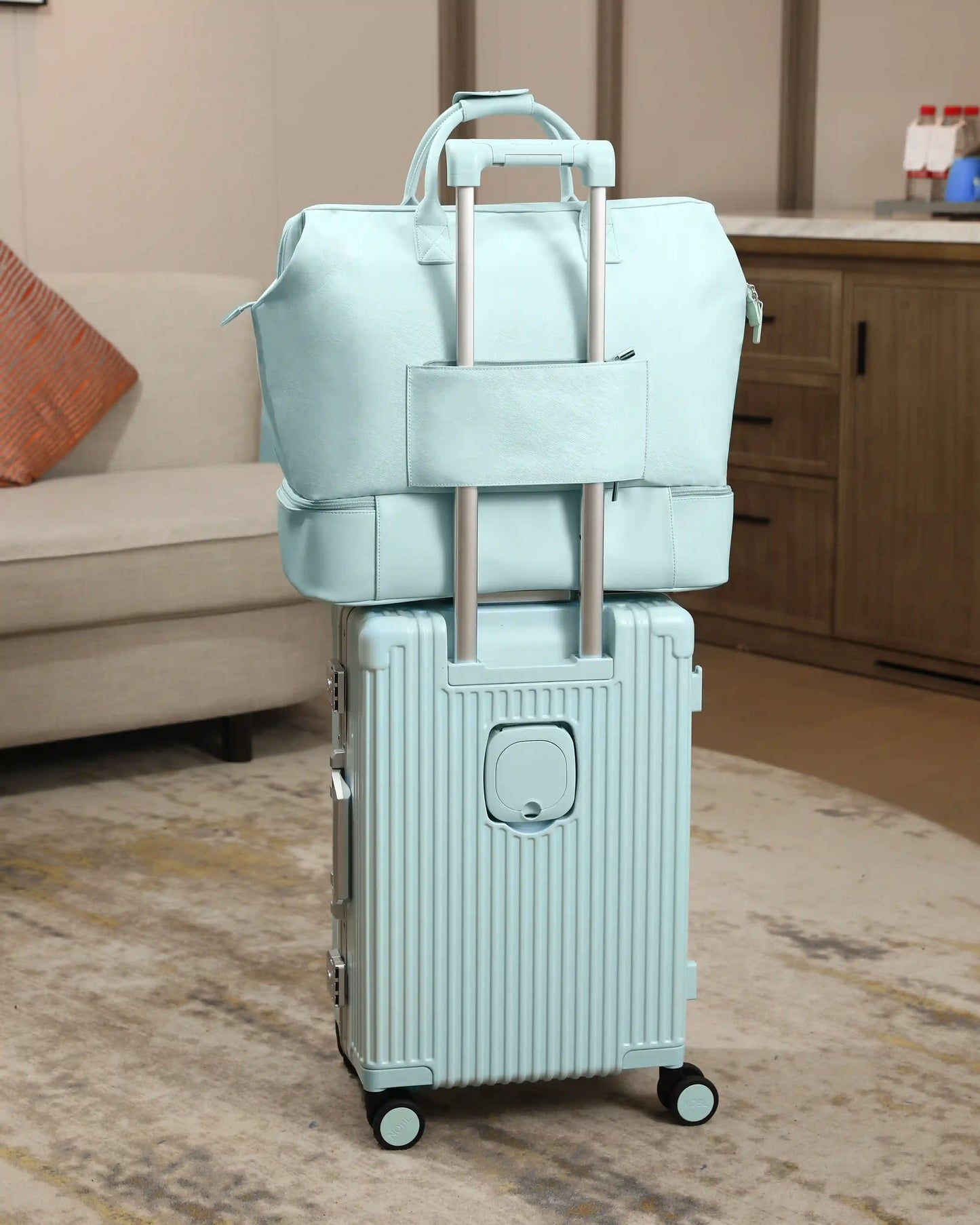 2-Piece Premium Travel Luggage Set – Weekender & Carry-On Bundle