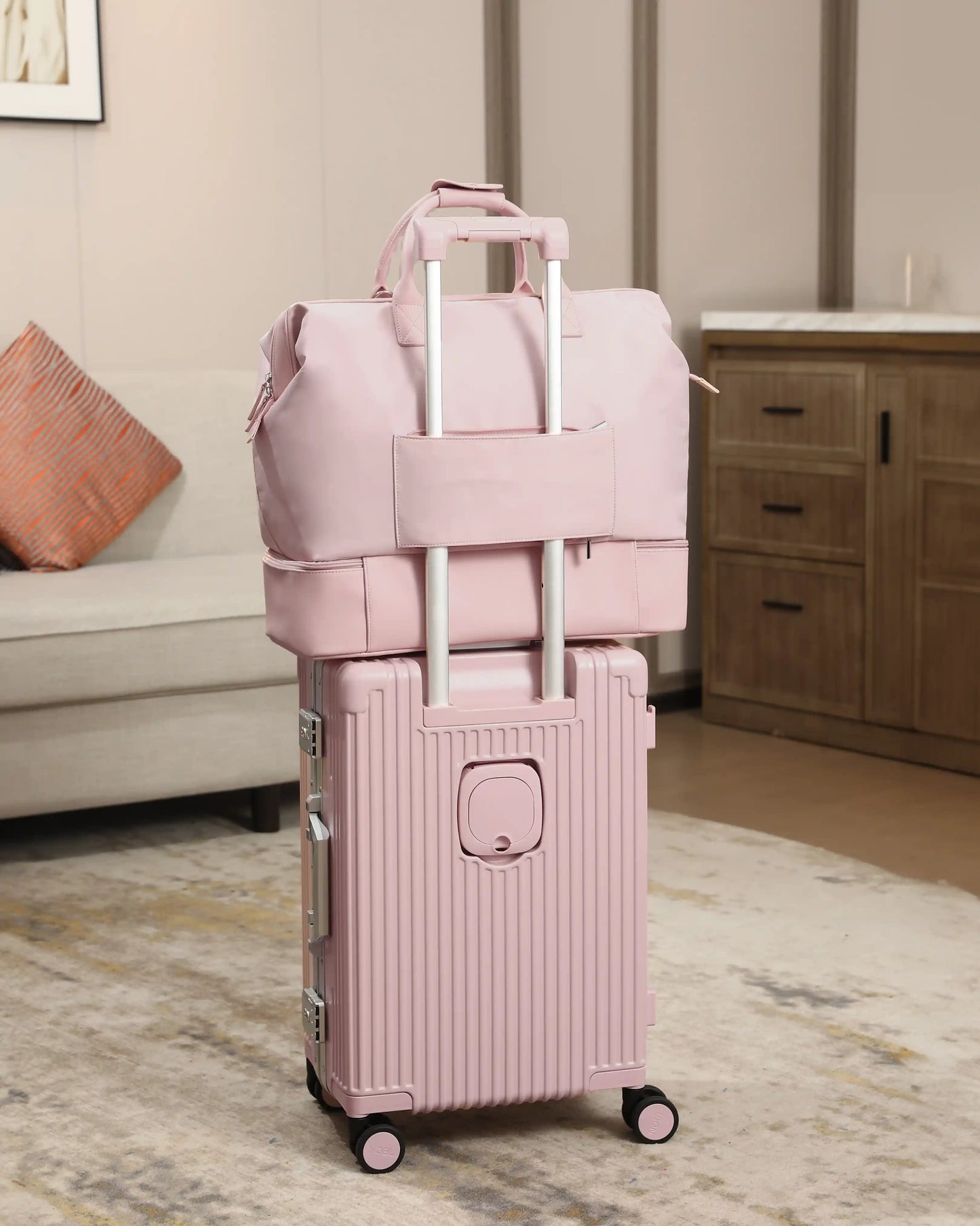 2-Piece Premium Travel Luggage Set – Weekender & Carry-On Bundle