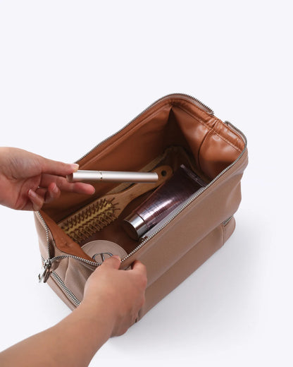 Vegan Leather Toiletry Bag