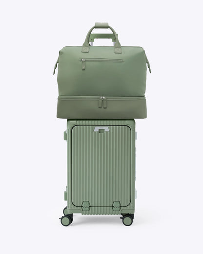 2-Piece Premium Travel Luggage Set – Weekender & Carry-On Bundle