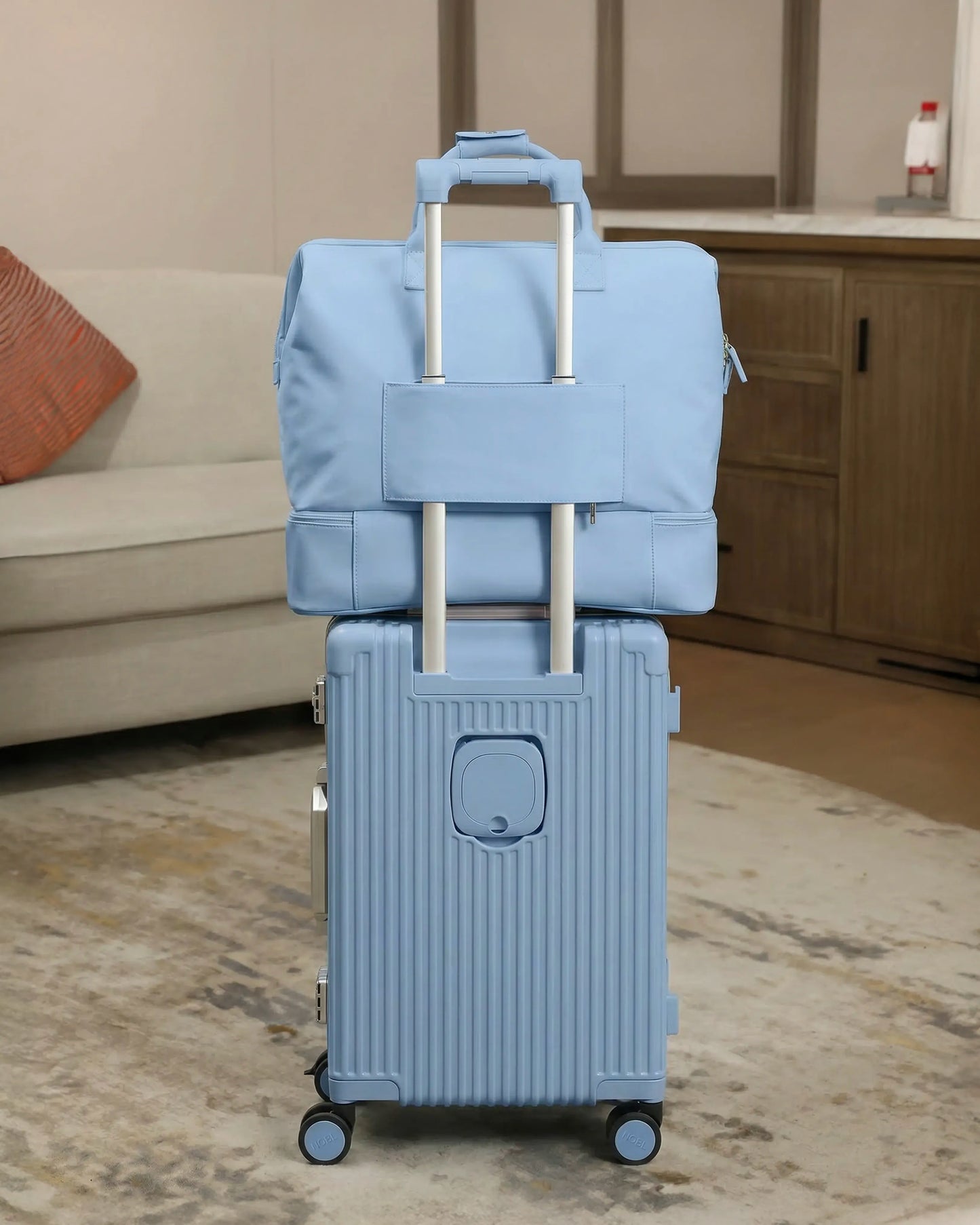 2-Piece Premium Travel Luggage Set – Weekender & Carry-On Bundle