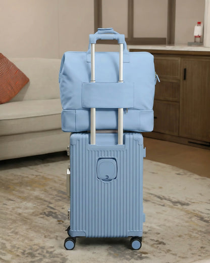 2-Piece Premium Travel Luggage Set – Weekender & Carry-On Bundle