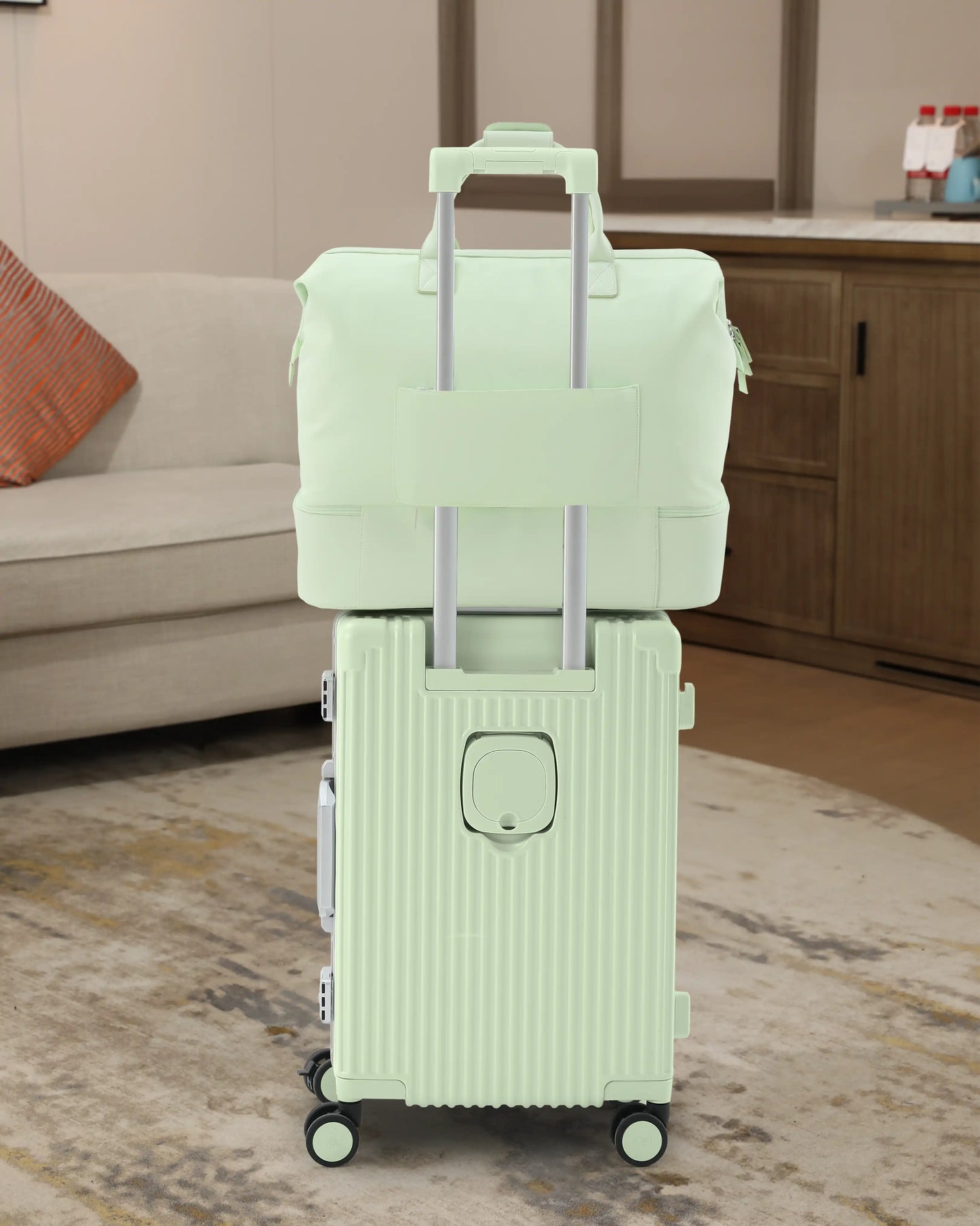 2-Piece Premium Travel Luggage Set – Weekender & Carry-On Bundle