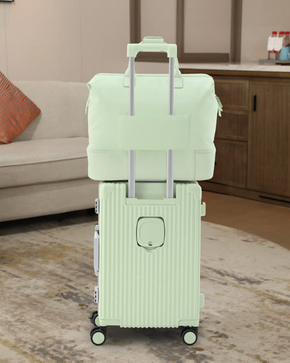 2-Piece Premium Travel Luggage Set – Weekender & Carry-On Bundle