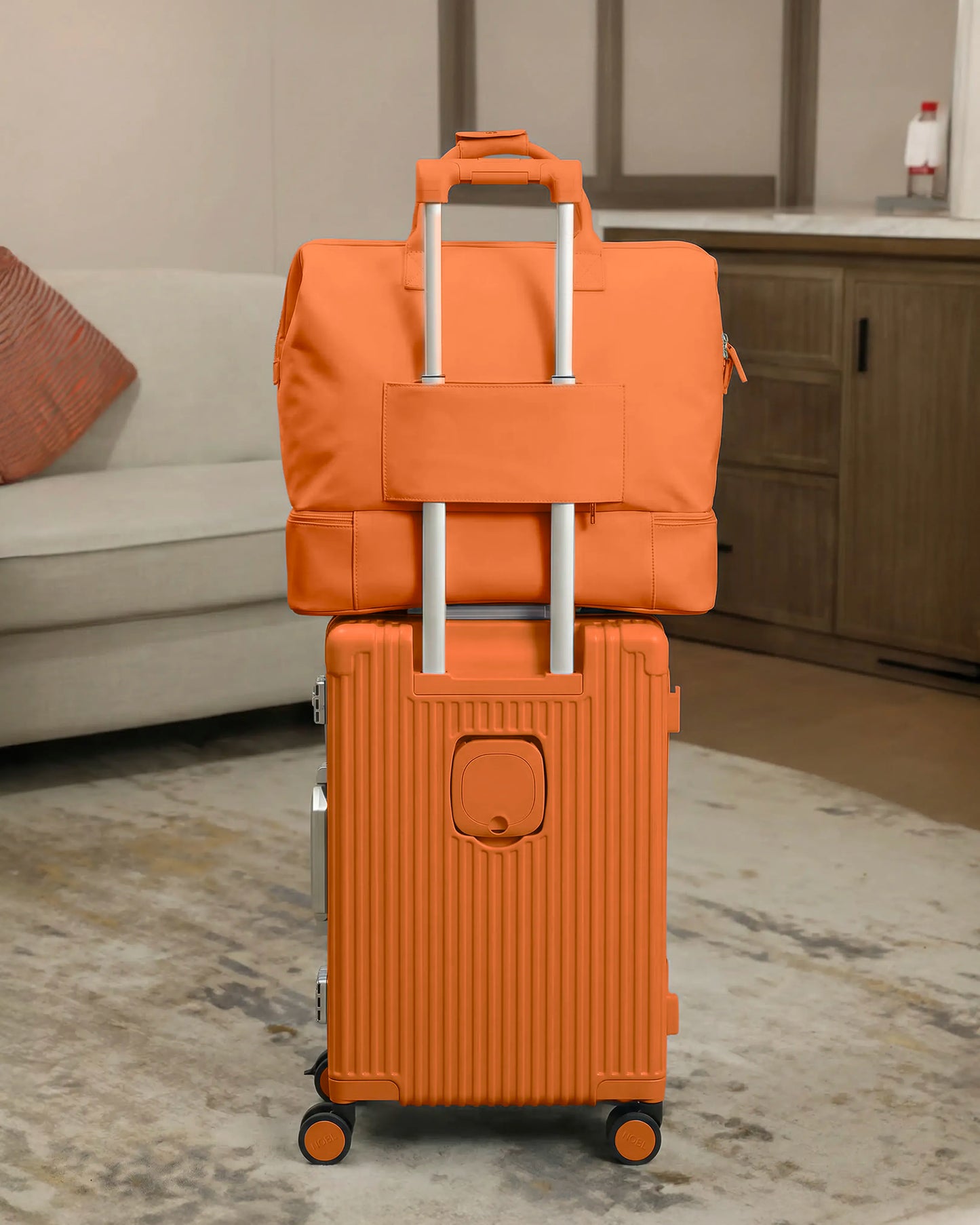 2-Piece Premium Travel Luggage Set – Weekender & Carry-On Bundle