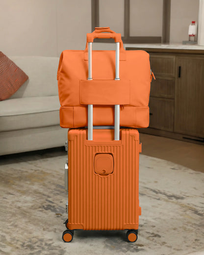 2-Piece Premium Travel Luggage Set – Weekender & Carry-On Bundle
