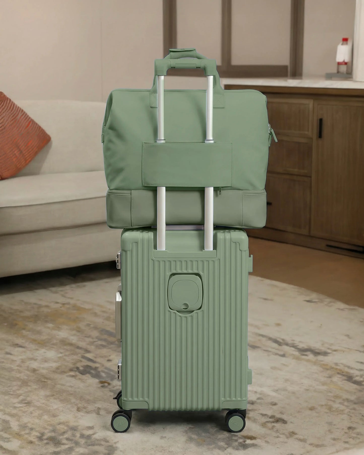 2-Piece Premium Travel Luggage Set – Weekender & Carry-On Bundle