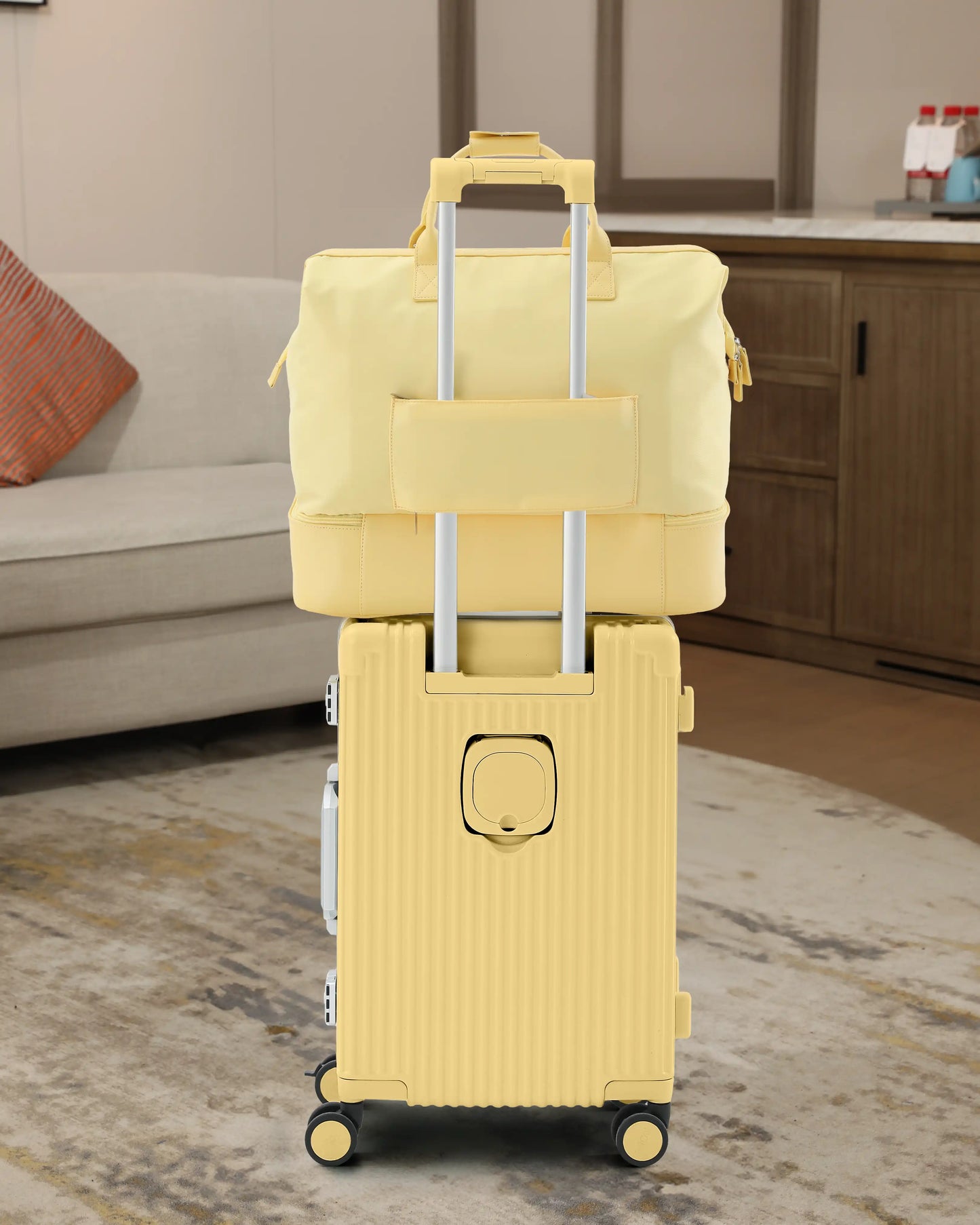 2-Piece Premium Travel Luggage Set – Weekender & Carry-On Bundle